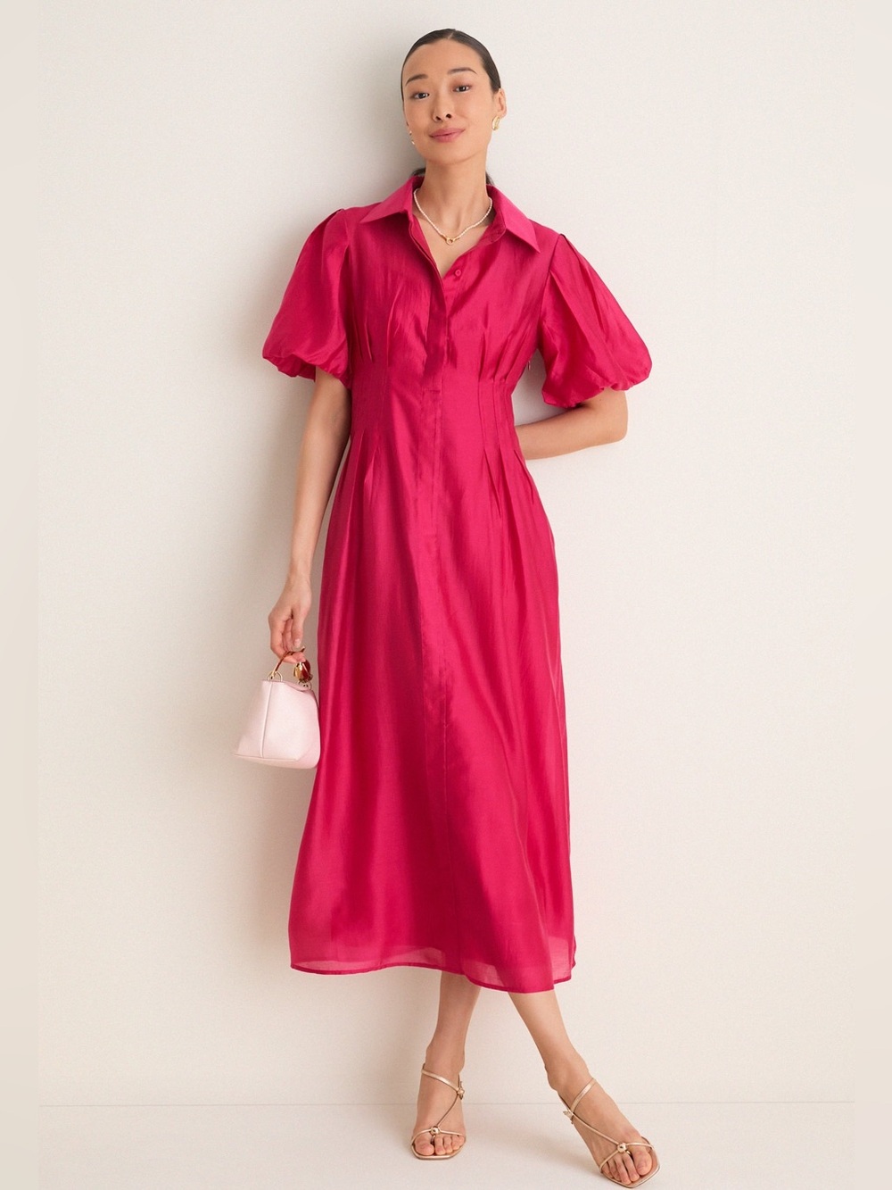 NWT Tuckernuck Raspberry Organza Delaney Maxi Dress (MSRP: $298) Size Medium